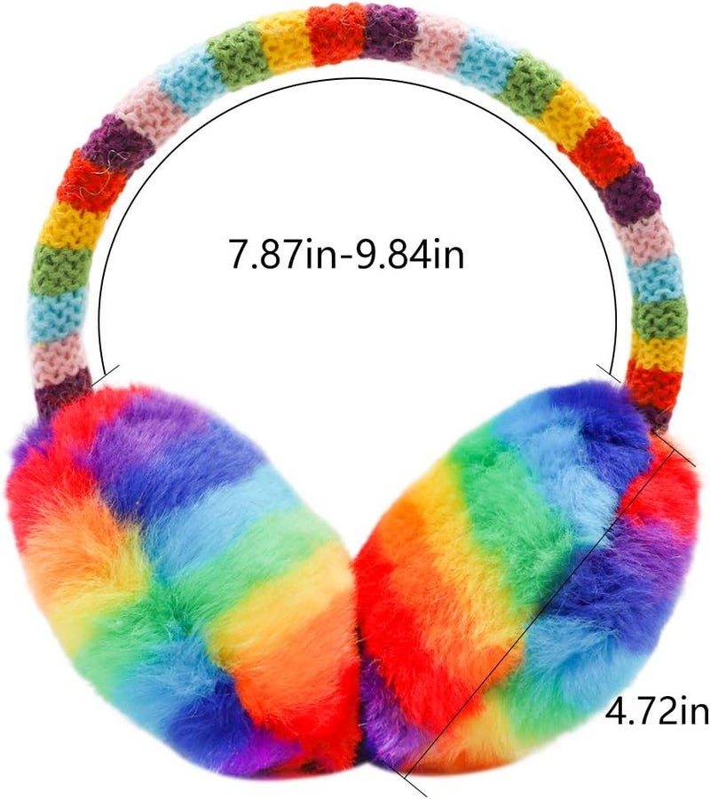 BUTITNOW Kids Knit Earmuffs Soft Plush Comfortable Winter Outdoor Ear Warmers for Boys Girls Age 4-16 Years - Image 2
